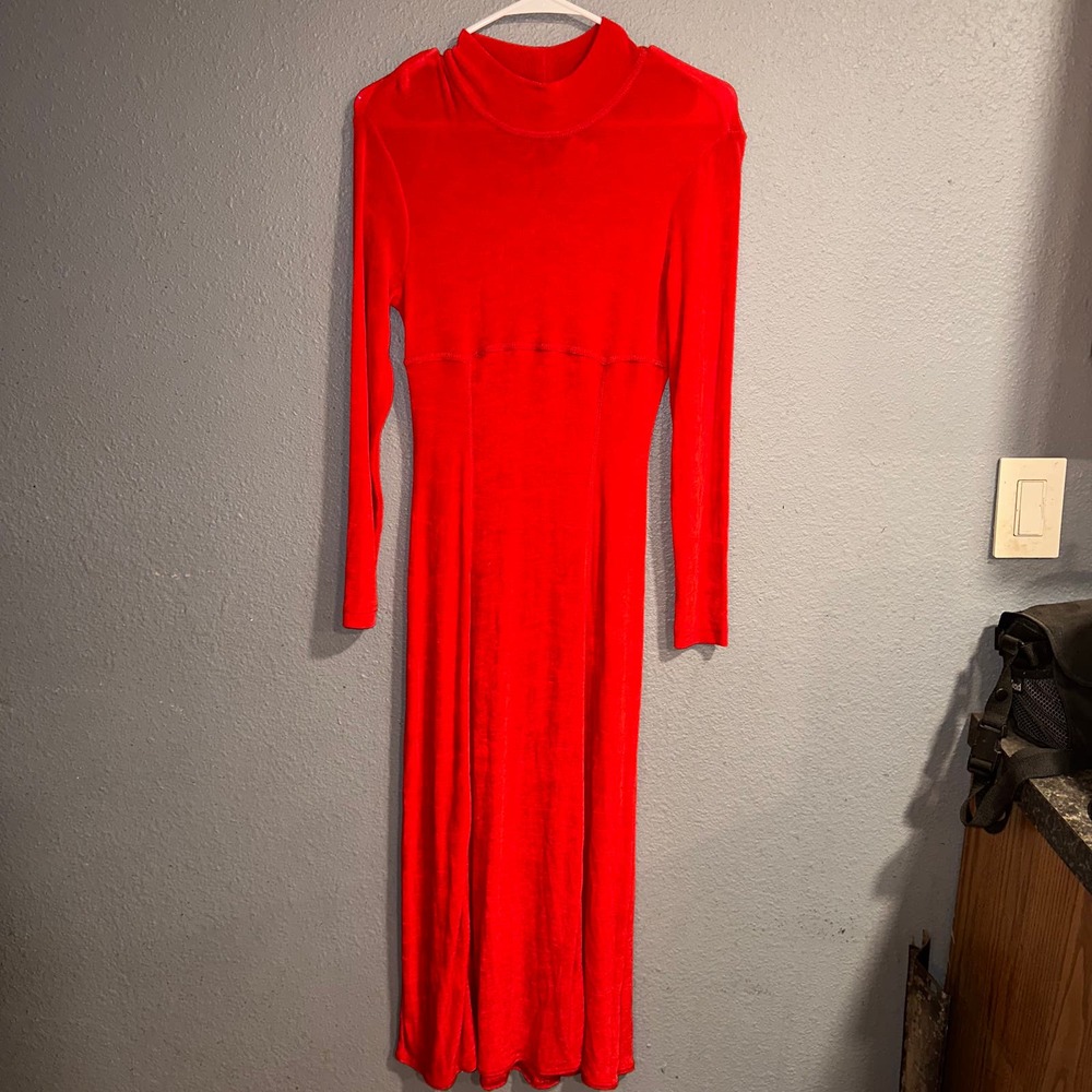 Facets 2 by Mirrors Bright Red Medium Dress